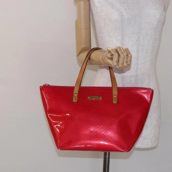 LOUIS VUITTON Monogram Vernis Bellevue PM Hand Bag Rose Pop M93669 Auth gh731 - Picture 1 of 16